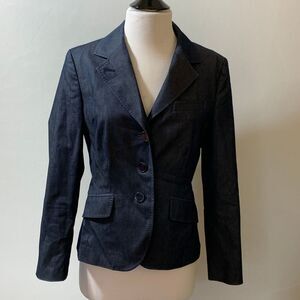 TALBOTS Denim Petites Blazer Size 6